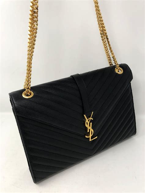 black ysl purses|ysl black purse price.